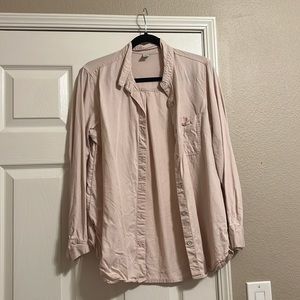 Pink Old Navy Chambray Jacket Size L
